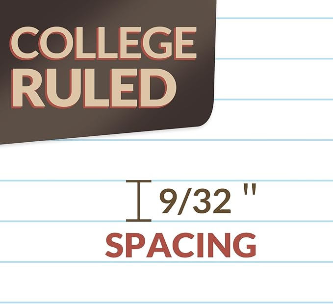 SUNEE Spiral Notebooks, 3 Pack, 1-Subject, College Ruled Paper, 8" x 10-1/2", 70 Sheets per Notebook, Assorted Colors Spiral Notebooks for School (Brick Red, Blue, Yellow)
