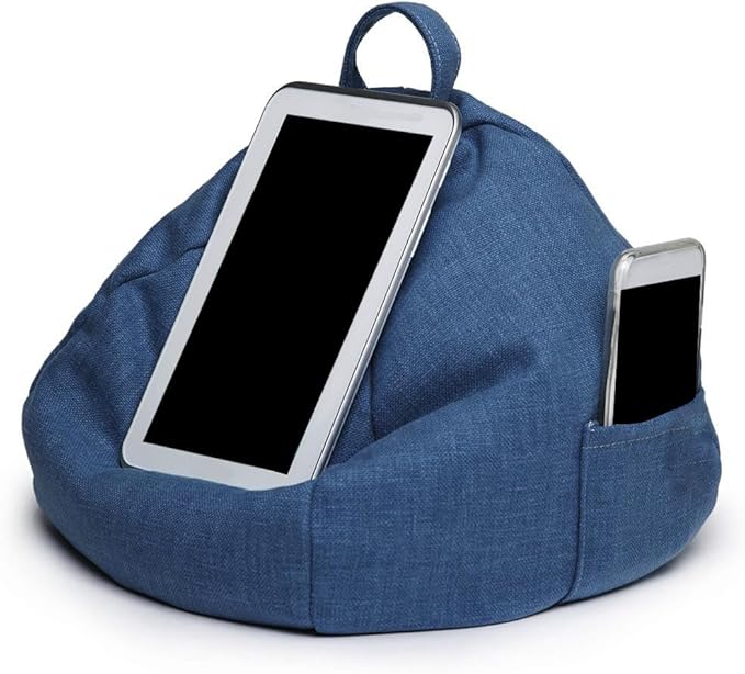 Bean Bag Cell Phone Holder, Beanbag Tablet Pillow Stand Portable, Book Pillow For Reading In Bed, Bed Tablet Holder Bookholders For Desk Textbook Recipe Music Scores Magazines, Reading Lover Gift