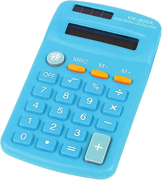 Calculators Desktop,12 Digits Big Buttons Dual Solar Power and Battery Basic Calculator with Large LCD Display,Basic 4 Function Calculator for Students Business Office Home School