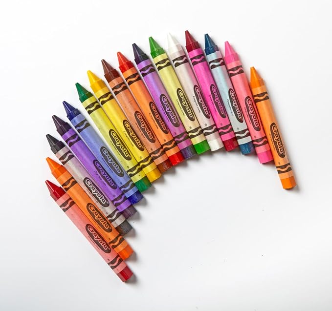 Crayola Triangular Crayon Classpack (256ct), 16 Colors, Bulk Toddler Crayons, Teacher Classroom Must Haves, School Supplies, Preschool & Kindergarten