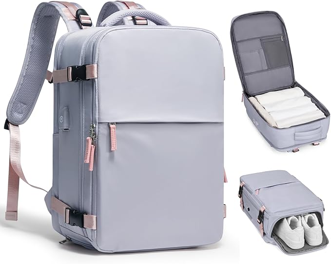 coofay Travel Backpack For Women Airline Approved Carry On Backpack Flight Approved Waterproof Sports Luggage Backpack Casual Daypack Small Hiking Backpack