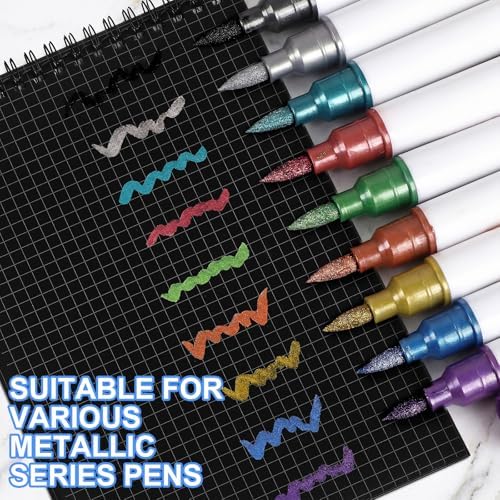 Engrowtic 2 Pack Graph Paper Spiral Notebook A5,Black(internal Black)