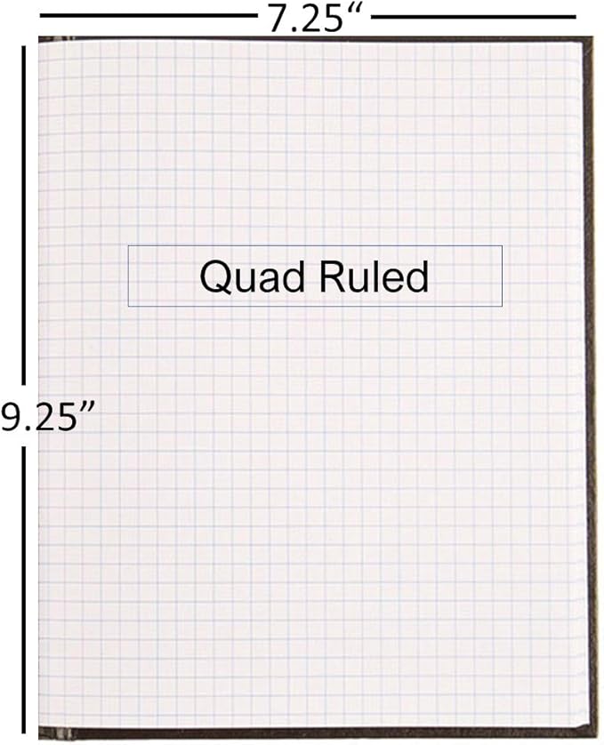 Blueline Business Notebook, 4 x 4 Quad Ruled, 9.25" x 7.25", 192 Pages (A9Q)