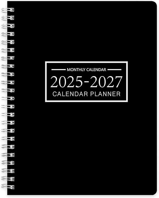 Monthly Planner 2026-2027, 2026 Calendar 18 Months Planner, January 2026 - June 2027, 8.5" x 11", 2026 Academic Calendar Hard PVC Cover with Spiral Bound, Perfect for School & Office for Women & Men