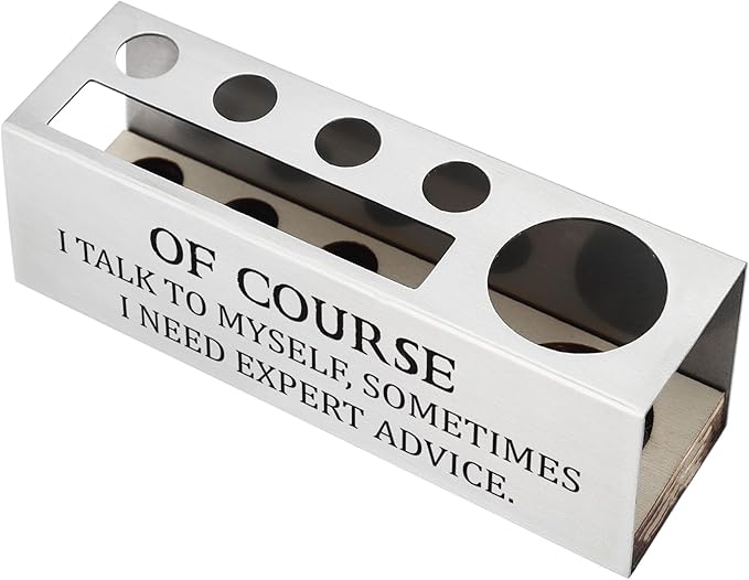 Of Course I Talk to Myself Sometimes I Need Expert Advice,Sarcastic Office Humor Gift for Coworkers Professionals Entrepreneurs, Office Pencil Holder for Desk SD287