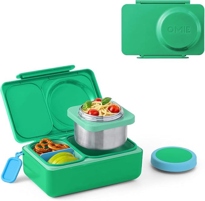 Omie OmieBox UP Kids Insulated Bento Box, Jade Green