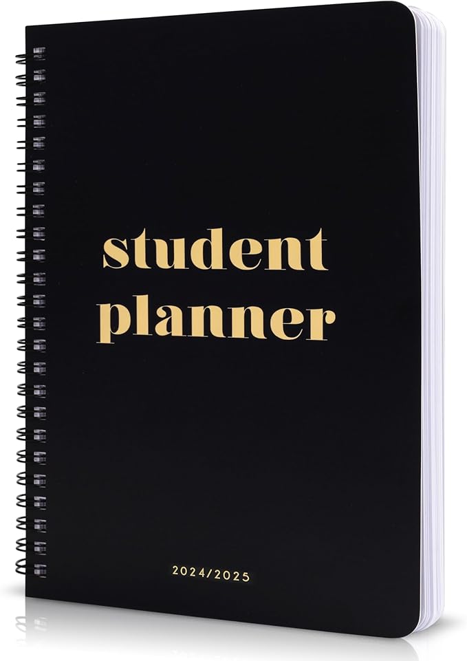 Aesthetic 2025 Student Planner To Stay Organized - A Beautiful 8.5" x 5.5" Planner for Middle and High School Students with Weekly & Monthly Spreads For The 24-25 Academic Year