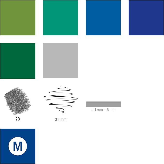 STAEDTLER 61 3001-2 Design Journey Hand Lettering and Watercolour Set - Mixed Set (Pack of 11 Pieces)