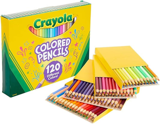 Crayola Colored Pencils Set for Kids (120ct), Cute School Supplies, Teacher Must Haves, Coloring Book Pencils, Bulk Colored Pencils for Boys & Girls, Ages 3, 4, 5