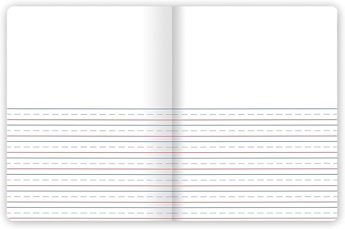 Mead Primary Composition Book, Primary Ruled Journal, Grades K-2, 7-1/2" x 9-3/4", 100 Sheets per Comp Book, Colors Will Vary, 12 Pack (610054-ECM)
