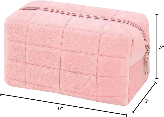 Makeup Cosmetic Bag Small Checkered Pouch Make Up Purse Bag Y2k Accessories