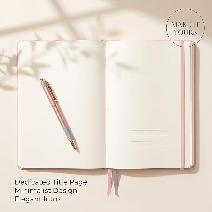 AHGXG Lined Journal Notebook, 160 Numbered Pages, A5 Size (5.7'' x 8.3'')