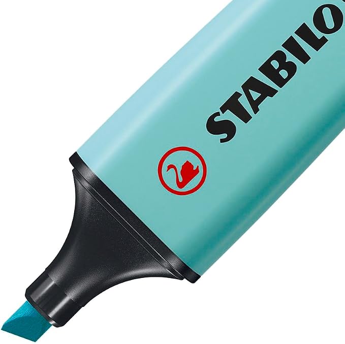 STABILO - BOSS ORIGINAL Pastel - Highlighter - Pack of 6 - Milky Yellow, Creamy Peach, Pink Blush, Lilac Haze, Hint of Mint, Touch of Turquoise | Pack of 6 - Milky Yellow, Creamy Peach, Pink Blush, Lilac Haze, Hint of Mint, Touch of Turquoise
