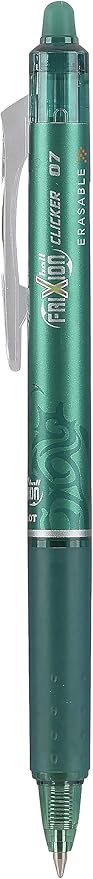 PILOT FriXion Clicker Erasable, Refillable & Retractable Gel Ink Pens, Fine Point, Green Ink, 12-Pack (31453)