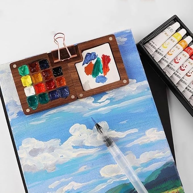 Mini Travel Watercolor Paint Set Portable Watercolor Kit watercolor set for Artists and Beginners