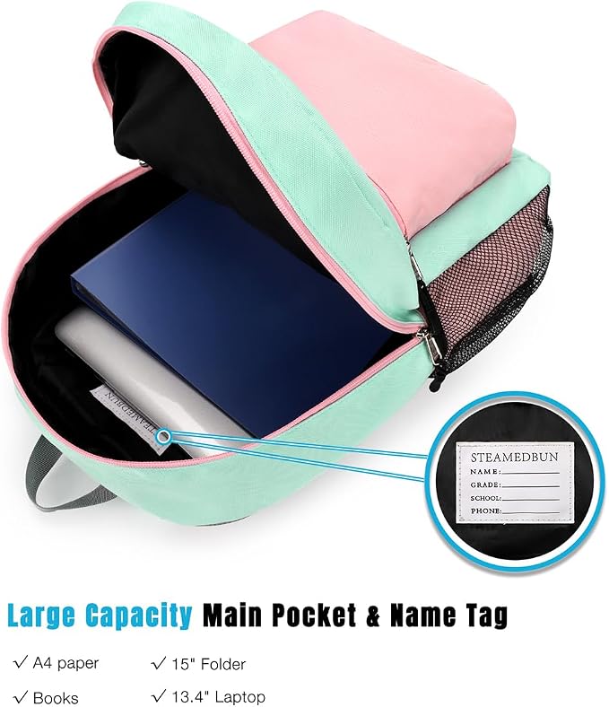 STEAMEDBUN Kids Backpack for Girls,Kindergarten Backpack for Toddler Girls Age 3-6