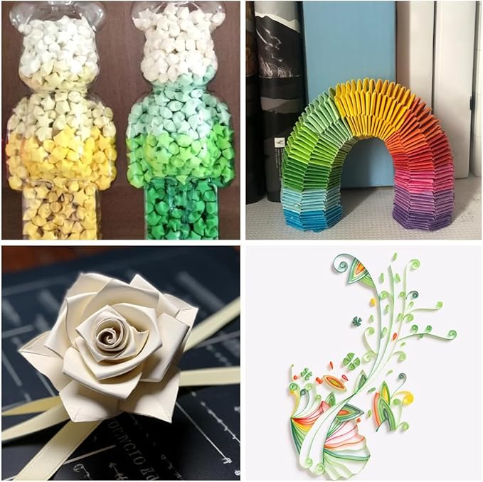 1620 Sheets Star Origami Paper,Green Solid Gradient Color Star Paper Strips,Wish Paper,Lucky Star Decoration,Double Sided Origami Paper,DIY Lucky Star Paper,Handmade Star Origami
