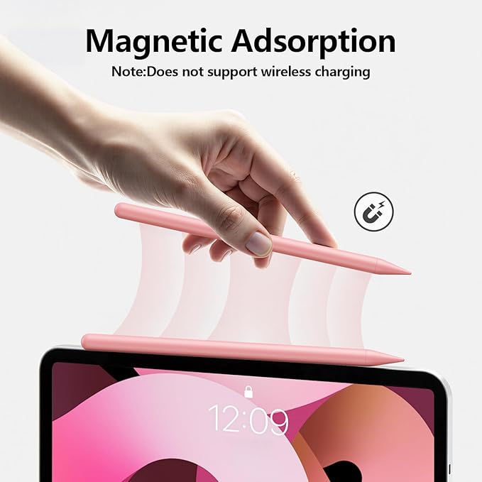 Stylus Pen for iPad 6th-11th Generation-2X Fast Charge Active Pencil Compatible with 2018-2026 Apple iPad Pro 11"/12.9"/M4, iPad Air 3/4/5/M2/M3/M4,iPad mini 5/6/7 Gen-Pink