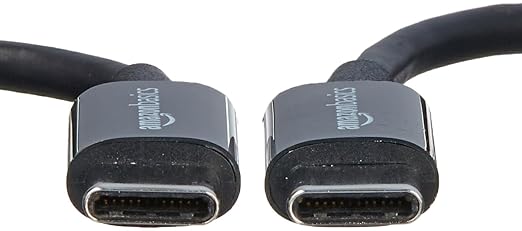 Amazon Basics USB-C to USB-C 2.0 Fast Charging Cable, 480Mbps Speed, USB-IF Certified, for Apple iPhone 16/15, iPad, Samsung Galaxy, Tablets, Laptops, 3 Foot, Black (Pack of 2)