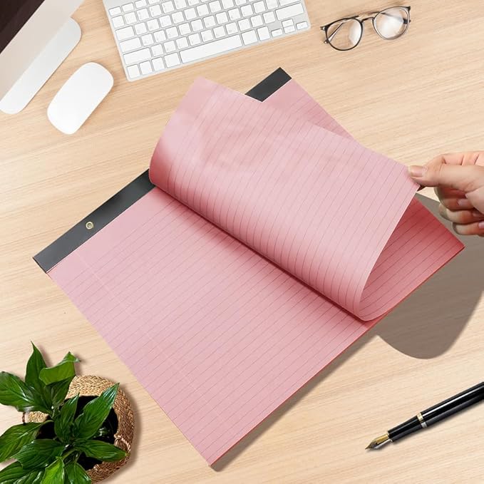 Yaridar (10 Pads 11" x 9.5" Legal Pads College Ruled Notepad, Colored Lined Paper Pads, 50 Sheets/Pad, Colors Pastel Writing Pads for School Office