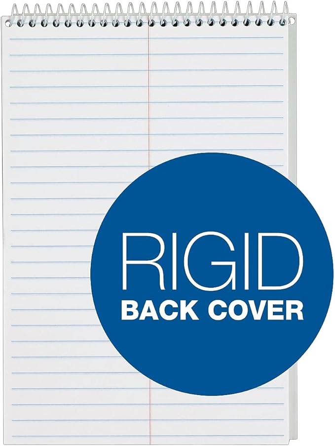 TOPS Steno Books, 6" x 9", Gregg Rule, 80 Sheets, 12 Pack (8020), White