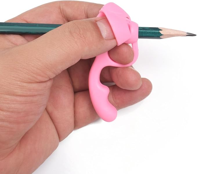 8 Pieces Pencil Grips for Kids Handwriting 5 Fingers Pencil Holder for preschooler 2-4 Years Learning to Write for Children's Training (8 Pieces Multicolor)