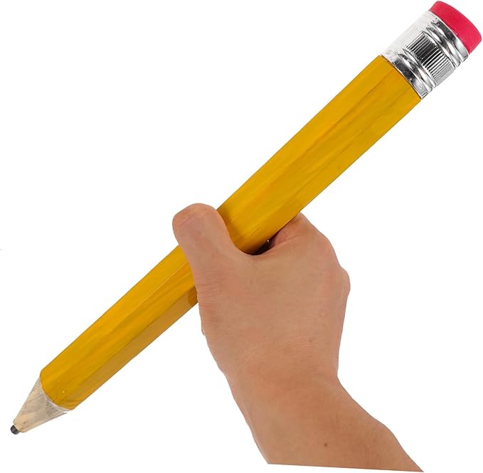 Operitacx Funny Jumbo Pencil for School and Crafts Portable Giant Writing Pencil for Boys and Girls Stationery Art Projects and Party Decorations