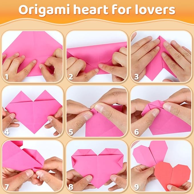 Praisebank Black Origami Paper, 220pcs 6x6 inch, Double Sided Color, Origami Paper Kit for Crafts, Origami Kit.