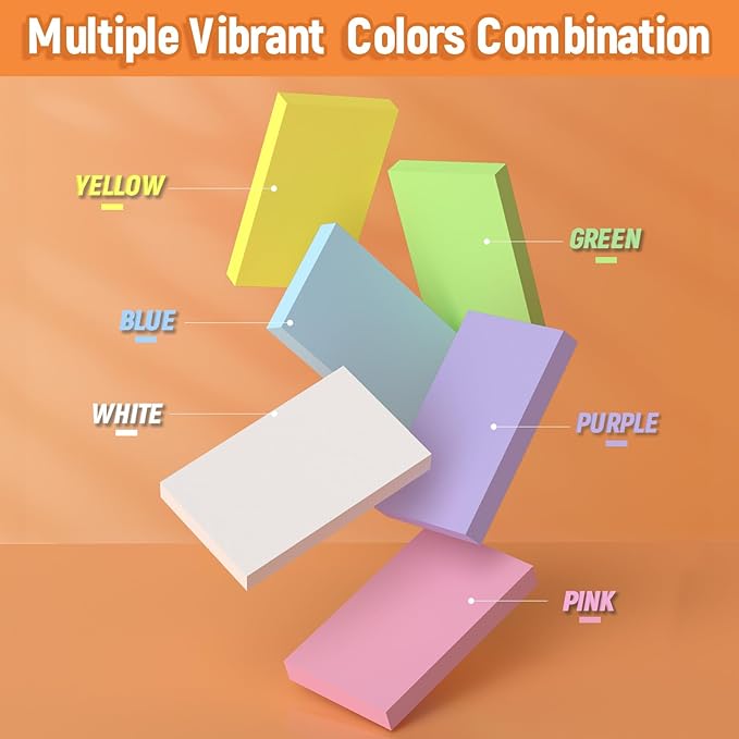 300 Count Blank Colored Index Cards 3 x 5 Inch, Blank Flash Cards for Back to School,home and Office Supply, Portable Colorful Study Flashcards Ideal for To-do Lists, Grocery Lists, Recipes and Exams