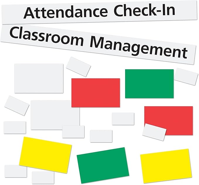 Learning Resources Junior Organization Station Pocket Chart - Pocket Chart for Classroom, Attendance and Schedule Charts for Class Management, Classroom Jobs with Cards