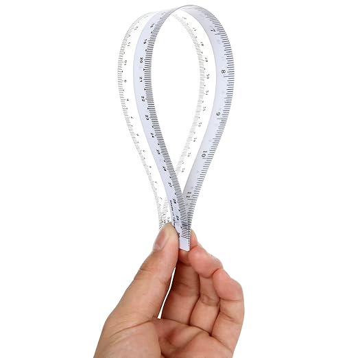 CertBuy 36 Pack Flexible Ruler 12 Inch, Plastic Clear Bendable Rulers, Unbreakable Clear Rulers- Shatterproof Bendy Straight Ruler for School Classroom, Home, or Office
