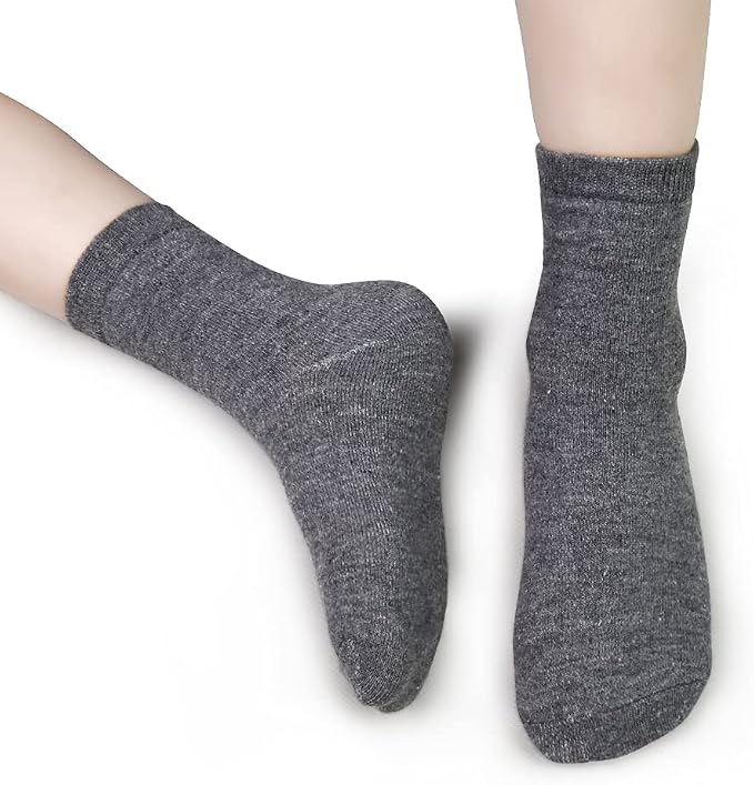 GENTABY Kids Socks 24 pairs Cozy Athletic Crew Socks for Boys and Girls(1-13Years)