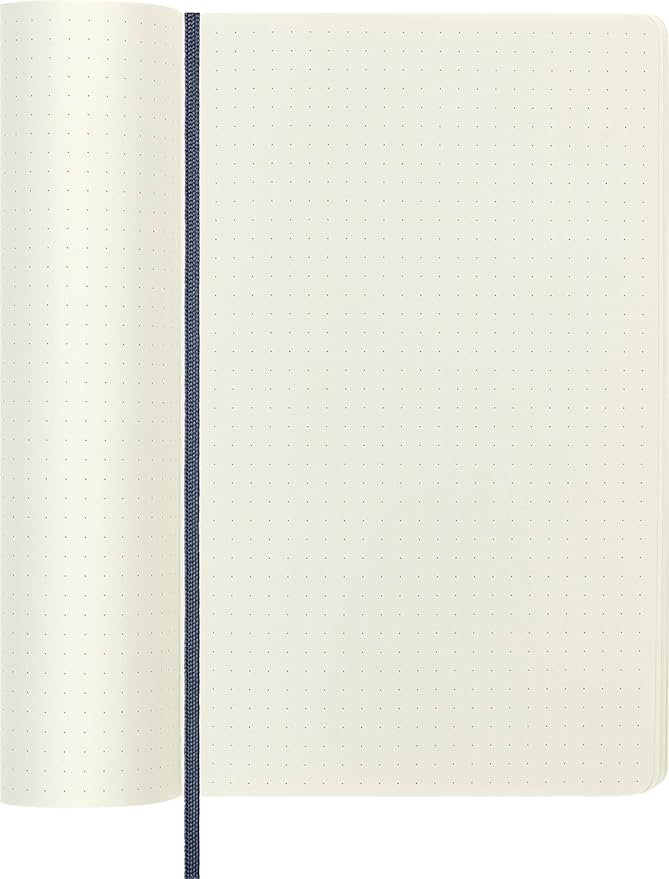 Moleskine Classic Notebook, Soft Cover, Large (5" x 8.25") Dotted, Sapphire Blue, 240 Pages