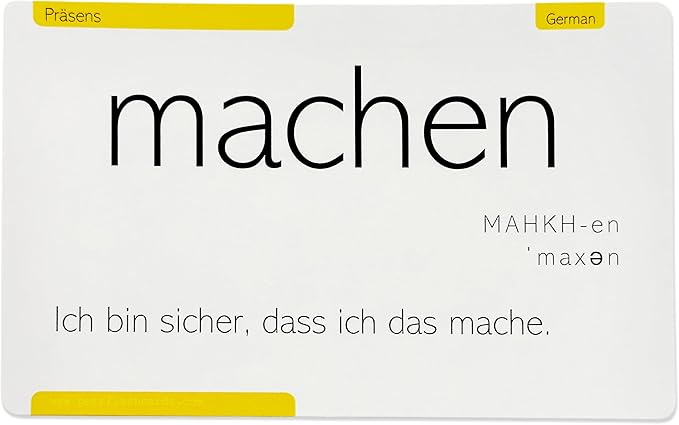 Pat's Flash Cards 800 German Verb Conjugation Flash Cards – 9 Tenses with Pronunciations & IPA | Color-Coded by Tense | Beginner to Advanced