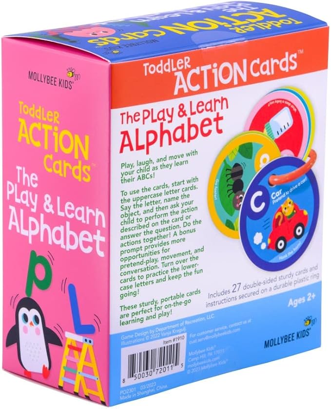 MOLLYBEE KIDS Preschool Activity Cards (Alphabet)