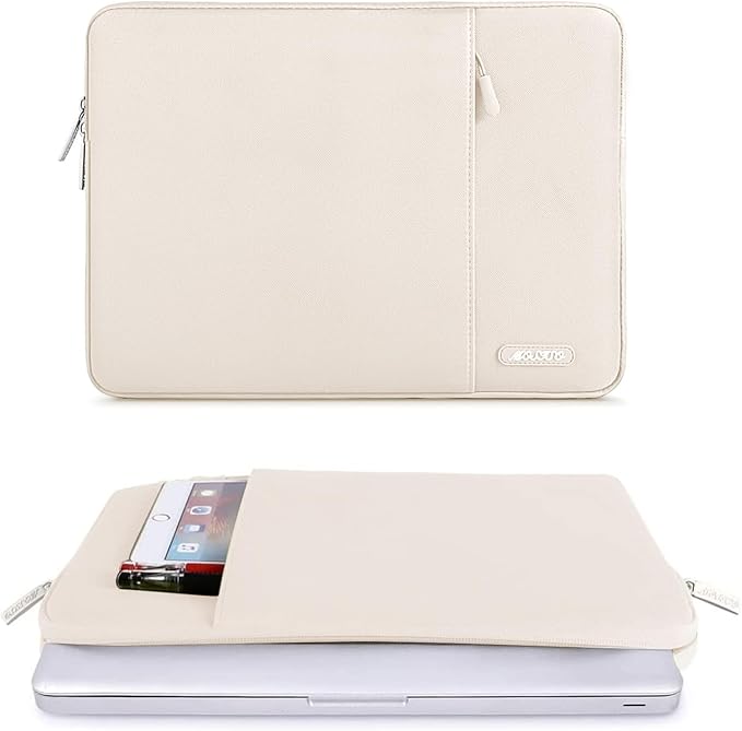 MOSISO Laptop Case 13 inch, Laptop Sleeve Compatible with MacBook Neo/Air/Pro 13 inch with A18/M5/M4/M3/M2/M1 Chip 2026-2016, Polyester Vertical Computer Sleeve Bag with Pocket, Sand