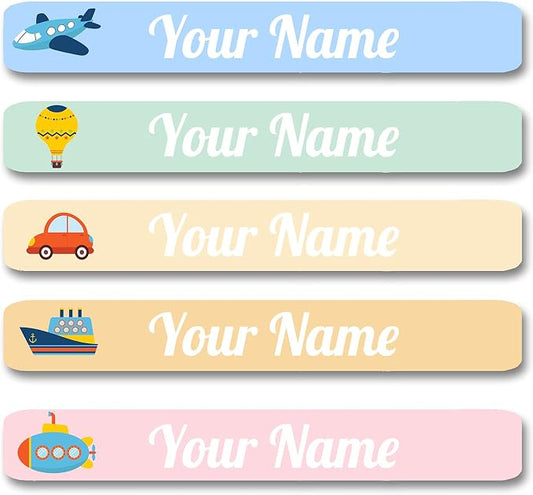 100 Pcs Personalized Labels for Kids School Supplies Waterproof, Custom Name Stickers Kids Labels for Travel, Daycare, Stationery