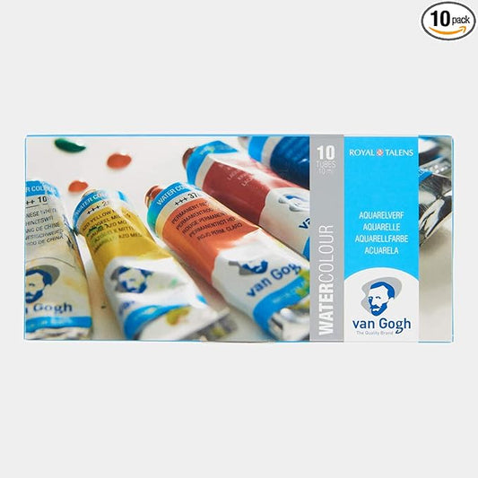 Van Gogh Watercolor Paint Set, 10x10ml Tube Set