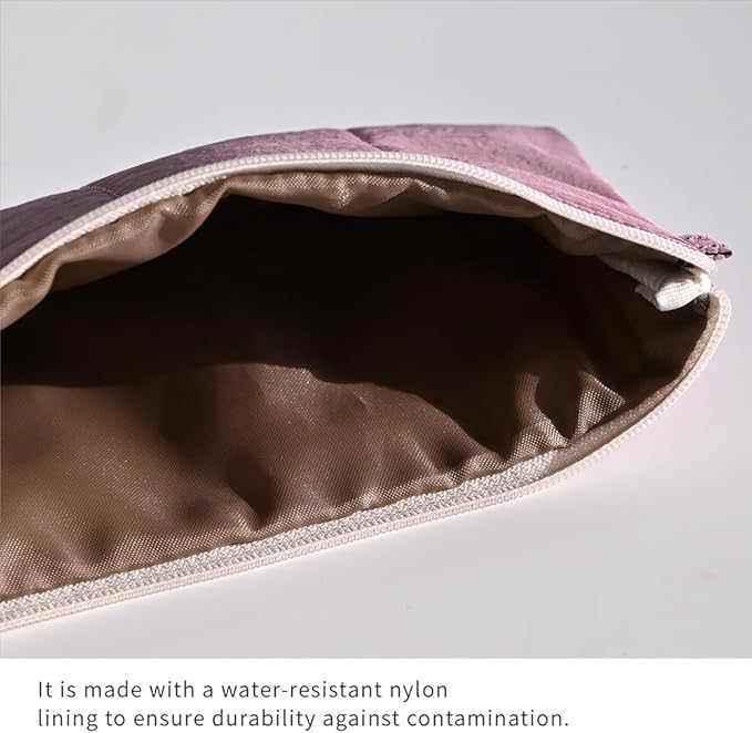 Monolike Archive247 Cushion Pencil Case, 04. Purple - Pencil Pouch, Portable Pencil Bag, Pencil Case, Office Pouch case, Cushion, Soft, Vintage