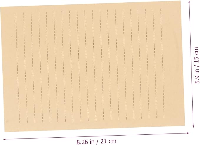 Angoily A5 Vintage Kraft Letter Writing Paper Set 100 Sheets Lined Stationery for Calligraphy Journaling and Letter Writing 8.26 X 5.70 Inches