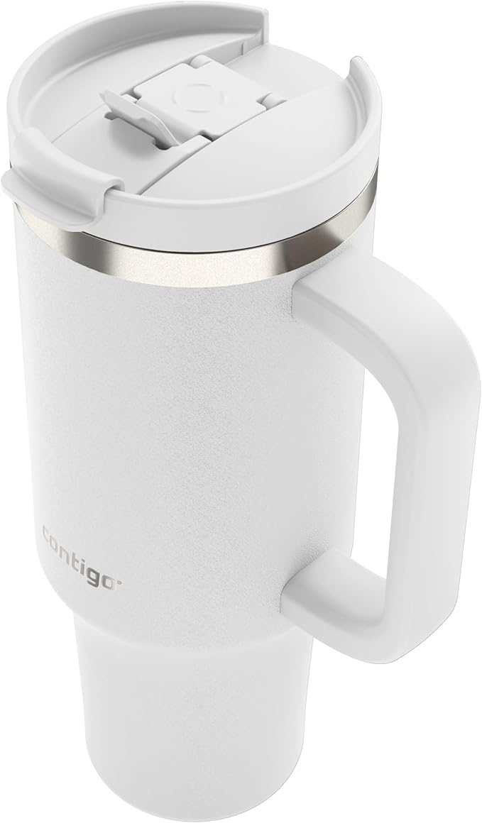 Contigo Streeterville 40oz Tumbler, Stainless Steel Vacuum Insulated, Leak-Proof, Cold for 29 Hours, Salt (Pack of 4)