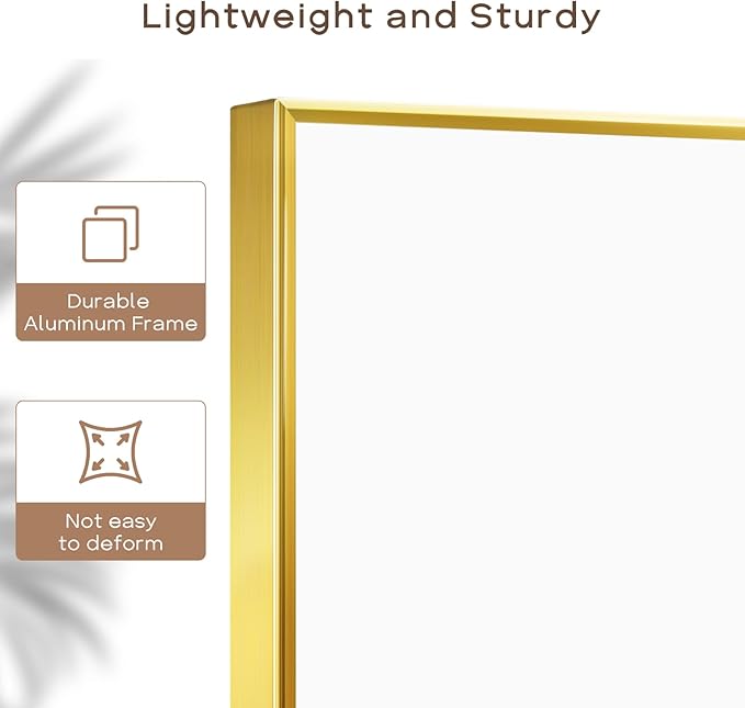 Large White Board for Wall, 48'' x 36'' Big Magnetic Dry Erase Whiteboard with Gold Aluminum Frame, Hanging Writing Board for Home, Office, School