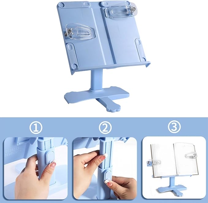 Adjustable Books Stand with Foldable Design Reading Holders for Home School Use Multi Angled Reading Stand