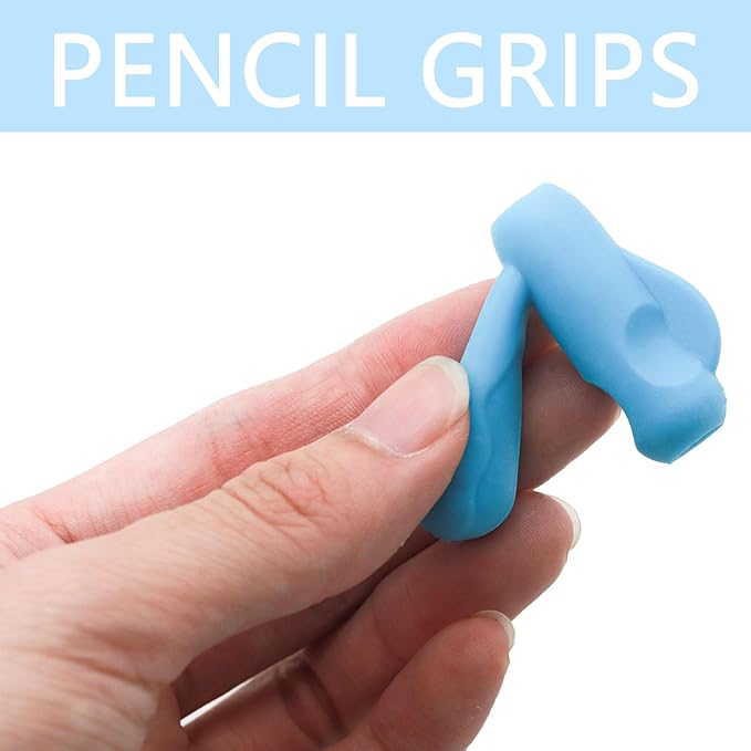 10PCS Multicolor Silicone Pencil Grips，Pencil Grips for Kids Handwriting and Adults，Special Education Classroom Must Haves，Teaching Supplies，Handwriting Aid Correction Tool，Writing Posture Correction