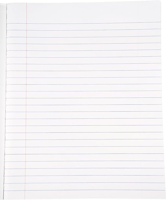 School Smart Flexible Cover Ruled Composition Book, 60 Sheets, 9-3/4 x 7-1/2 Inches