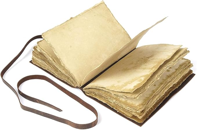 Leather Journal Travel Diary, Handmade Vintage Bound Notebook For Men & Women, Antique Finish, Genuine Buffalo Leather- Quality Unlined Paper Perfect for Notes, Art Sketchbook, 7X5 Inches, Brown