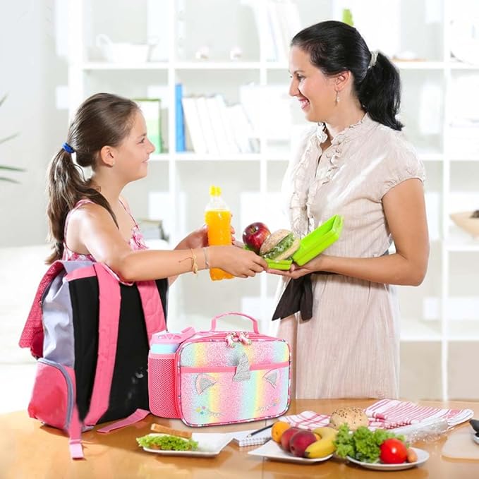 RHCPFOVR Kids Lunch Bag - Insulated Lunch Box for Boys Girls,Washable Lunch Bag and Reusable Toddler Leak-proof Lunchbox for School and Daycare