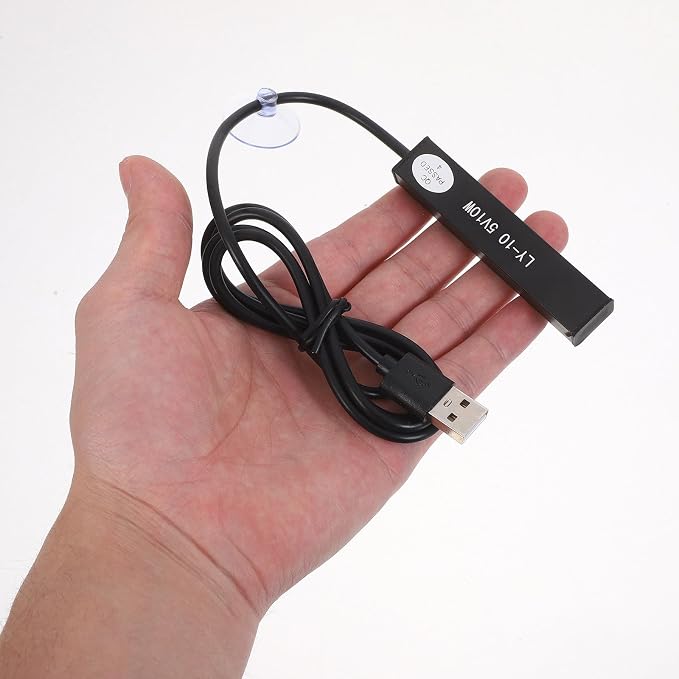 COHEALI Mini Aquarium Heater Small Tank Heater for Betta Fish and Aquatic Turtles 10w USB Abs Material Space Saving Design for 2-5l Turtle Aquariums and Small Betta Fish Tank Setups