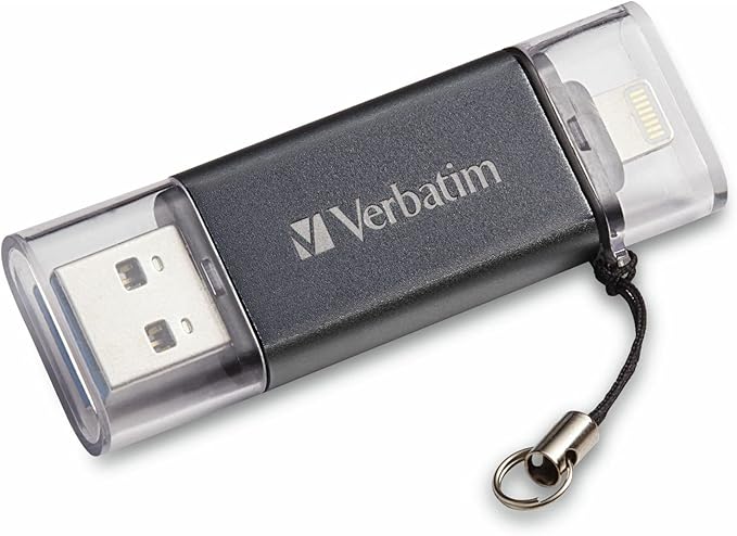 Verbatim 32GB Store ‘n’ Go Dual USB 3.0 Flash Drive for Apple Lightning Devices - Graphite
