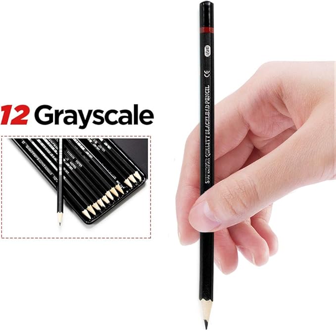 Professional Sketch pencils Drawing pencils set for Kids and Adults,Art sketching pencils for Artists Beginner(8B-2H).(12-Count)